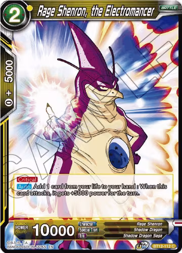 Rage Shenron, the Electromancer (BT12-112), Vicious Rejuvenation — DB Super card price