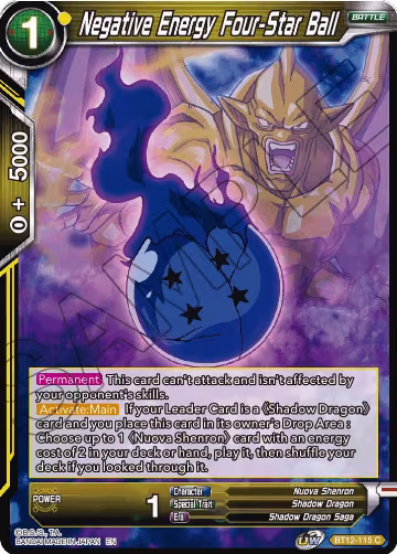 Negative Energy Four-Star Ball (BT12-115), Vicious Rejuvenation — DB Super card price