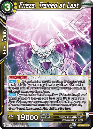 Frieza, Trained at Last (BT12-101), Vicious Rejuvenation — DB Super card price
