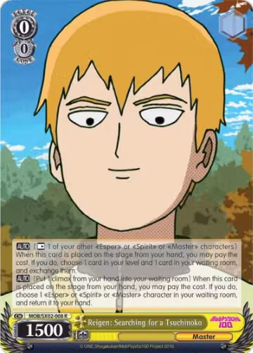 Reigen: Searching for a Tsuchinoko (MOB/SX02-008 R), Mob Psycho 100 — Weiß Schwarz card price