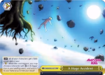 A Huge Accident (RRR) (MOB/SX02-021R RRR), Mob Psycho 100 — Weiß Schwarz card price