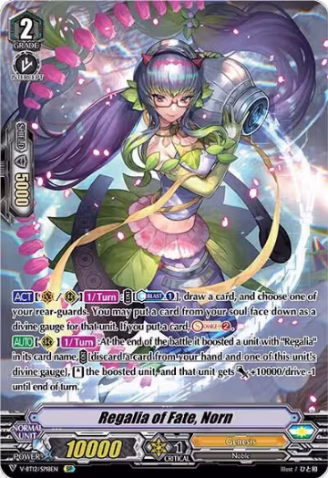 Regalia of Fate, Norn (SP) (V-BT12/SP18EN), V-BT12: Divine Lightning Radiance — Vanguard card price