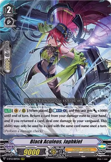 Black Aculeus, Japhkiel (V-BT12/007EN), V-BT12: Divine Lightning Radiance — Vanguard card price