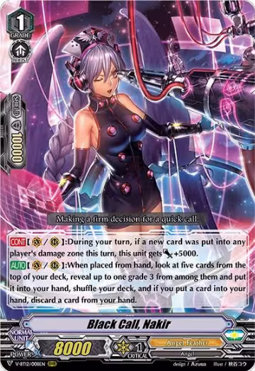 Black Call, Nakir (V-BT12/008EN), V-BT12: Divine Lightning Radiance — Vanguard card price