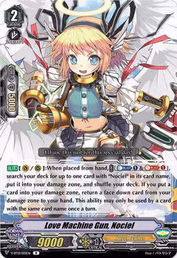 Love Machine Gun, Nociel (V-BT12/031EN), V-BT12: Divine Lightning Radiance — Vanguard card price