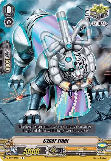 Cyber Tiger (V-BT12/076EN), V-BT12: Divine Lightning Radiance — Vanguard card price