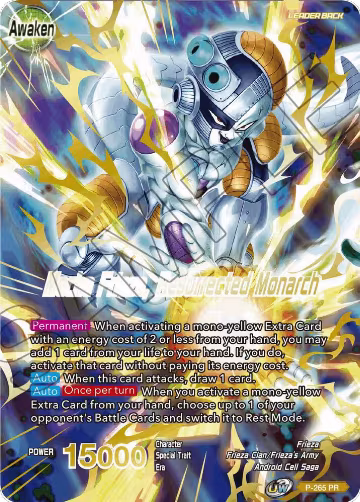 Frieza // Mecha Frieza, Resurrected Monarch (Full Art) (P-265), Promotion Cards — DB Super card price