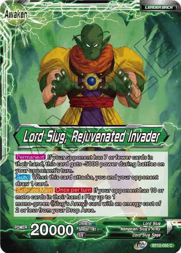 Lord Slug // Lord Slug, Rejuvenated Invader (BT12-055), Vicious Rejuvenation — DB Super card price