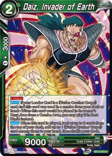 Daiz, Invader of Earth (BT12-072), Vicious Rejuvenation — DB Super card price