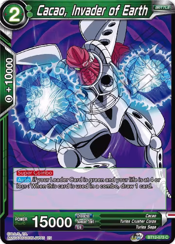 Cacao, Invader of Earth (BT12-073), Vicious Rejuvenation — DB Super card price