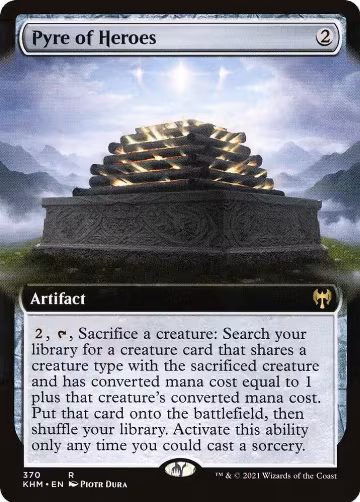 Pyre of Heroes (Extended Art) (370), Kaldheim — Magic card price