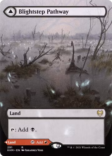 Blightstep Pathway (Borderless) (291), Kaldheim — Magic card price