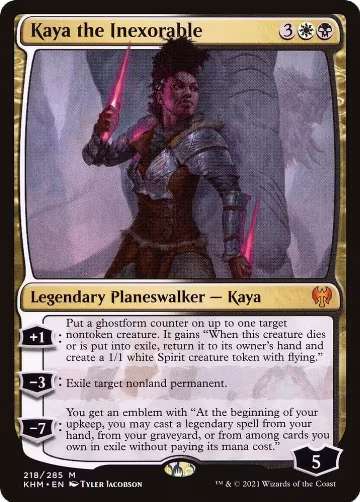 Kaya the Inexorable (218), Kaldheim — Magic card price