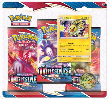 Battle Styles 3 Pack Blister [Jolteon], Battle Styles — Pokémon sealed product price