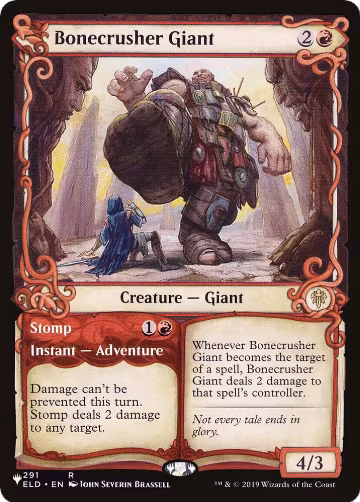 Bonecrusher Giant (Showcase) (291/269), The List Reprints — Magic card price