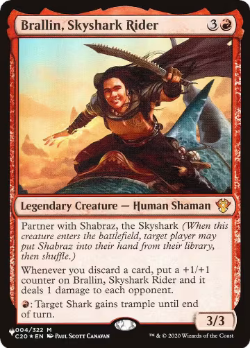 Brallin, Skyshark Rider (004/322), The List Reprints — Magic card price