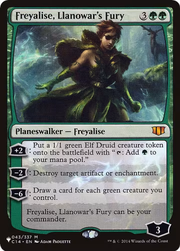Freyalise, Llanowar's Fury (043/337), The List Reprints — Magic card price