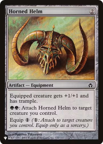 Horned Helm (132/165), The List Reprints — Magic card price