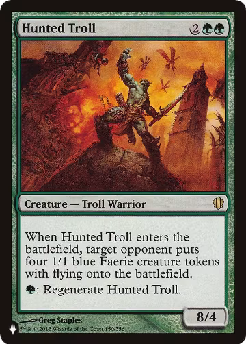 Hunted Troll (150/356), The List Reprints — Magic card price