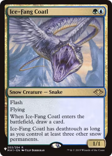 Ice-Fang Coatl (203/254), The List Reprints — Magic card price