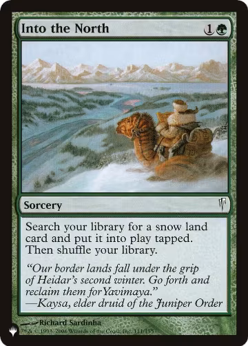 Into the North (111/155), The List Reprints — Magic card price