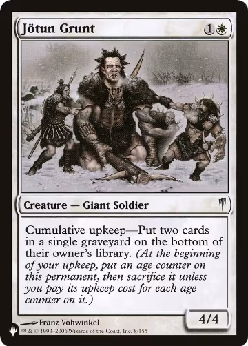 Jotun Grunt (8/155), The List Reprints — Magic card price