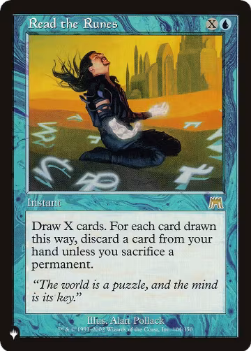 Read the Runes (104/350), The List Reprints — Magic card price