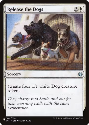 Release the Dogs (004/078), The List Reprints — Magic card price