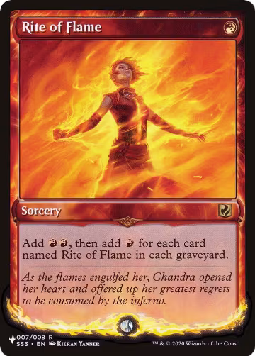 Rite of Flame (007/008), The List Reprints — Magic card price