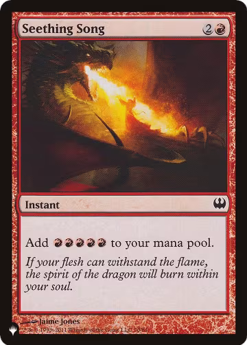 Seething Song (DDG) (70/81), The List Reprints — Magic card price