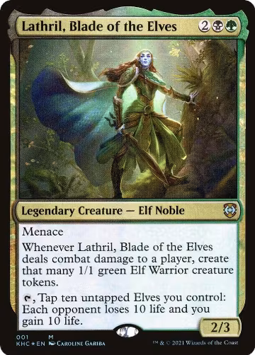 Lathril, Blade of the Elves (1), Commander: Kaldheim — Magic card price