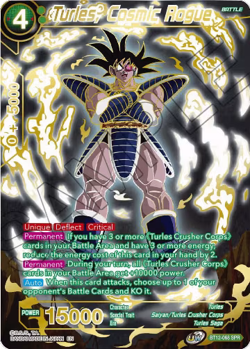 Turles, Cosmic Rogue (SPR) (BT12-068), Vicious Rejuvenation — DB Super card price