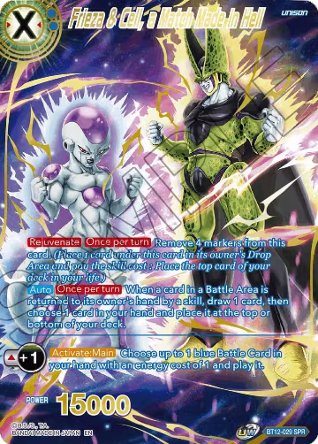 Frieza & Cell, a Match Made in Hell (SPR) (BT12-029), Vicious Rejuvenation — DB Super card price