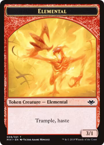 Elemental (009) // Spirit Double-Sided Token (9 // 16), Modern Horizons — Magic card price