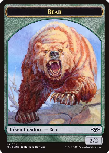 Bear // Spirit Double-Sided Token (11 // 16), Modern Horizons — Magic card price