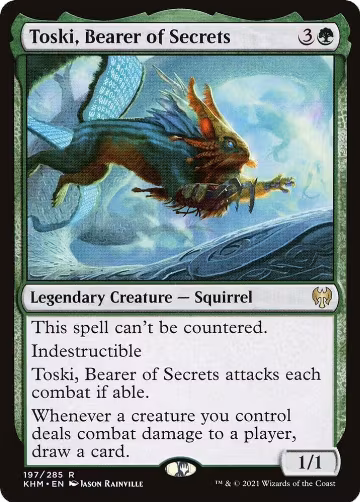 Toski, Bearer of Secrets (197), Kaldheim — Magic card price