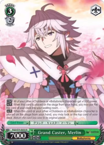 Grand Caster, Merlin (FGO/S75-E033 R), Fate/Grand Order Absolute Demonic Front: Babylonia — Weiß Schwarz card price