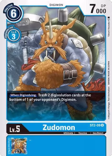 Zudomon (ST2-09 U), Starter Deck 02: Cocytus Blue — Digimon card price