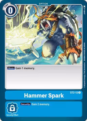 Hammer Spark (ST2-13 C), Starter Deck 02: Cocytus Blue — Digimon card price