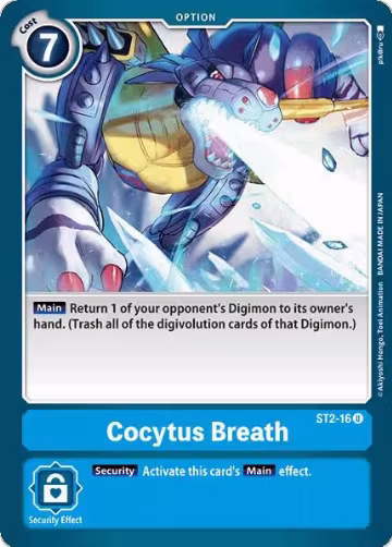 Cocytus Breath (ST2-16 U), Starter Deck 02: Cocytus Blue — Digimon card price
