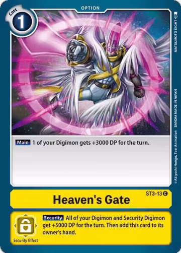 Heaven's Gate (ST3-13 C), Starter Deck 03: Heaven's Yellow — Digimon card price