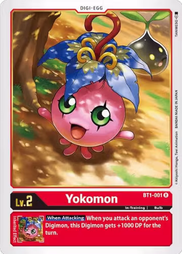 Yokomon (BT1-001 R), Release Special Booster 1.0 — Digimon card price