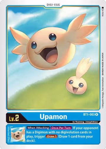 Upamon - BT1-003 (BT1-003 R), Release Special Booster 1.0 — Digimon card price