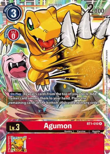 Agumon - BT1-010 (Dash Pack Ver. 1.0) (BT1-010 R), Release Special Booster 1.0 — Digimon card price
