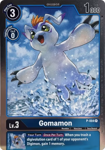 Gomamon - P-004 (P-004 P), Digimon Promotion Cards — Digimon card price