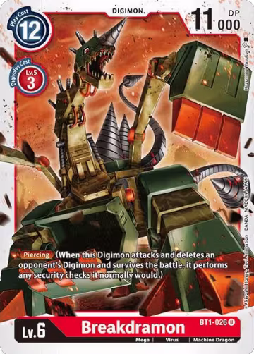 Breakdramon (BT1-026 U), Release Special Booster 1.0 — Digimon card price