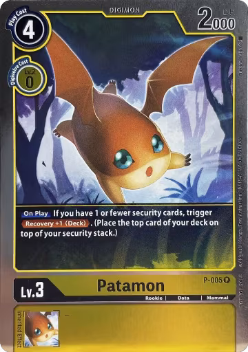 Patamon - P-005 (P-005 P), Digimon Promotion Cards — Digimon card price