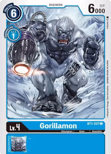 Gorillamon (BT1-037 C), Release Special Booster 1.0 — Digimon card price
