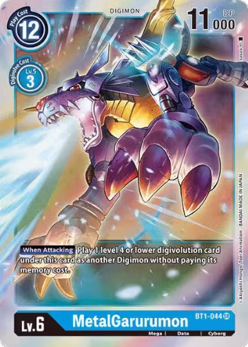 MetalGarurumon - BT1-044 (BT1-044 SR), Release Special Booster 1.0 — Digimon card price