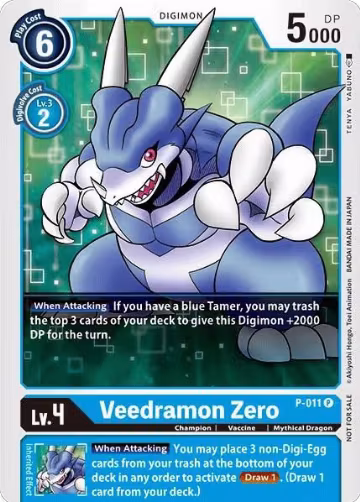 Veedramon Zero - P-011 (P-011 P), Digimon Promotion Cards — Digimon card price